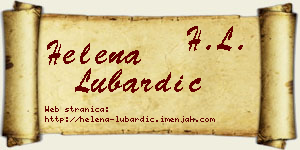 Helena Lubardić vizit kartica